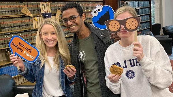 SMU Dedman Law students cookie monster