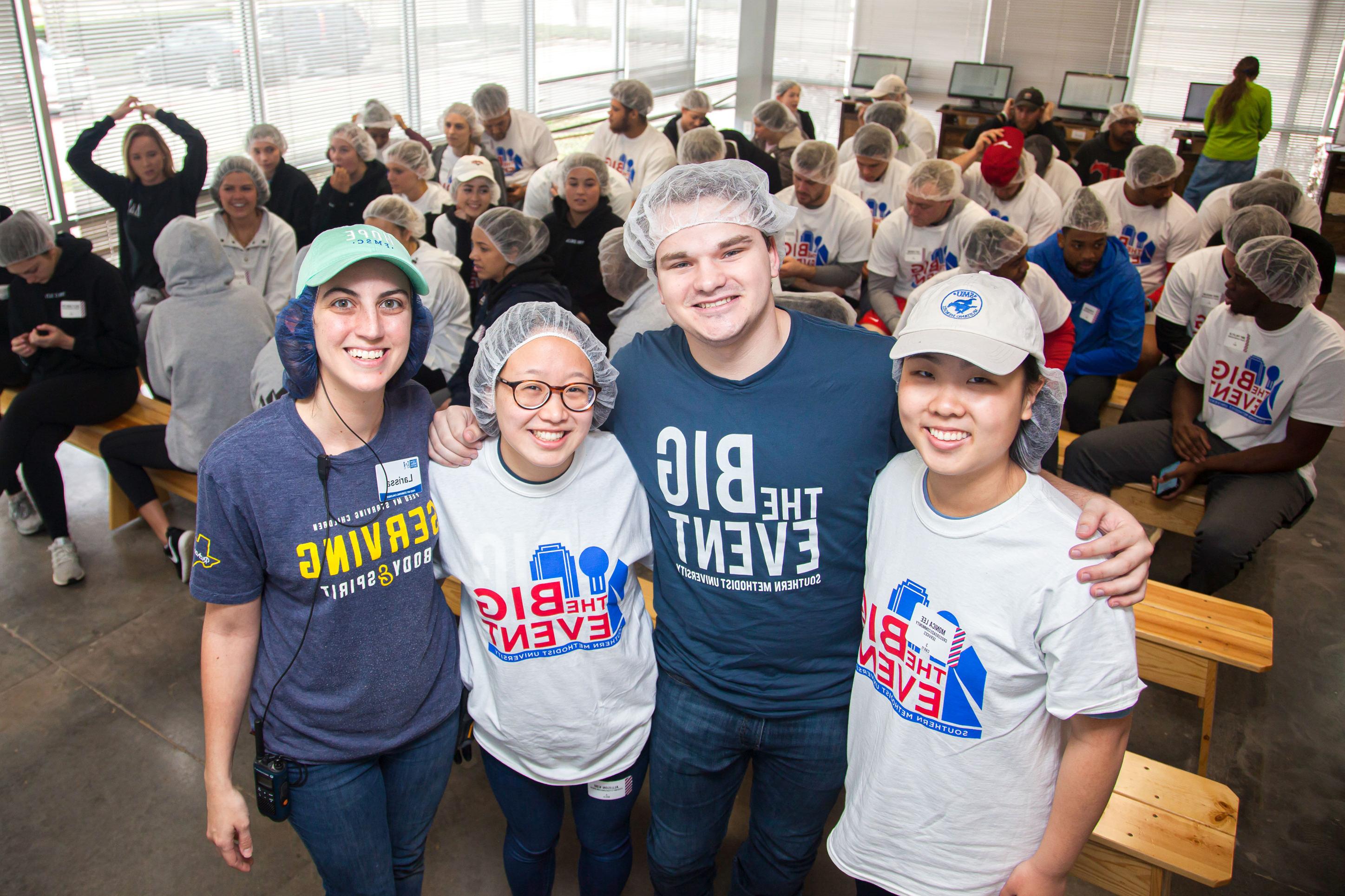 Students at The Big Event